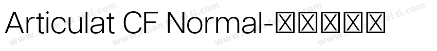 Articulat CF Normal字体转换